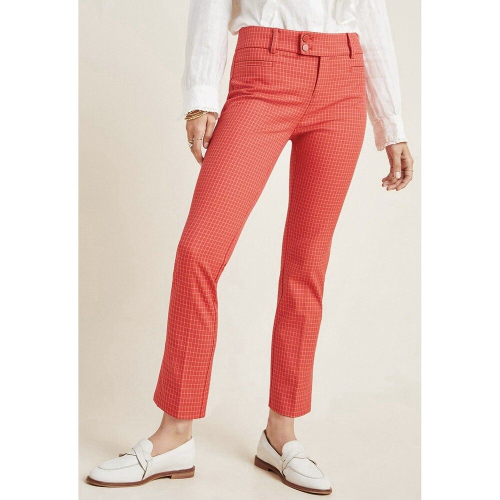 Anthropologie The Essential Slim Trousers Size 6 Tall (28x28) BS3986